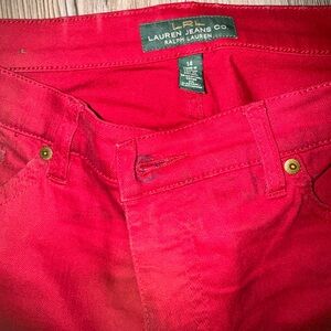 Ralph Lauren Women's Bold Red Jeans